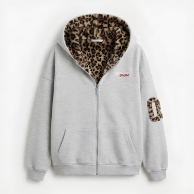 Leopard Patch Hoodie