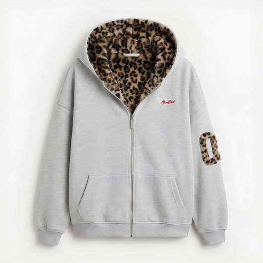 Leopard Patch Hoodie