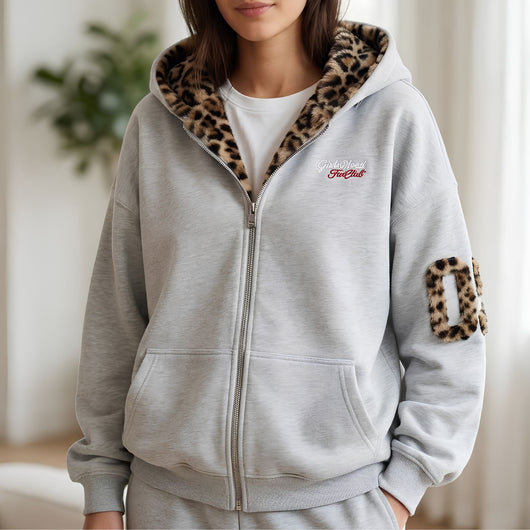 Leopard Patch Hoodie